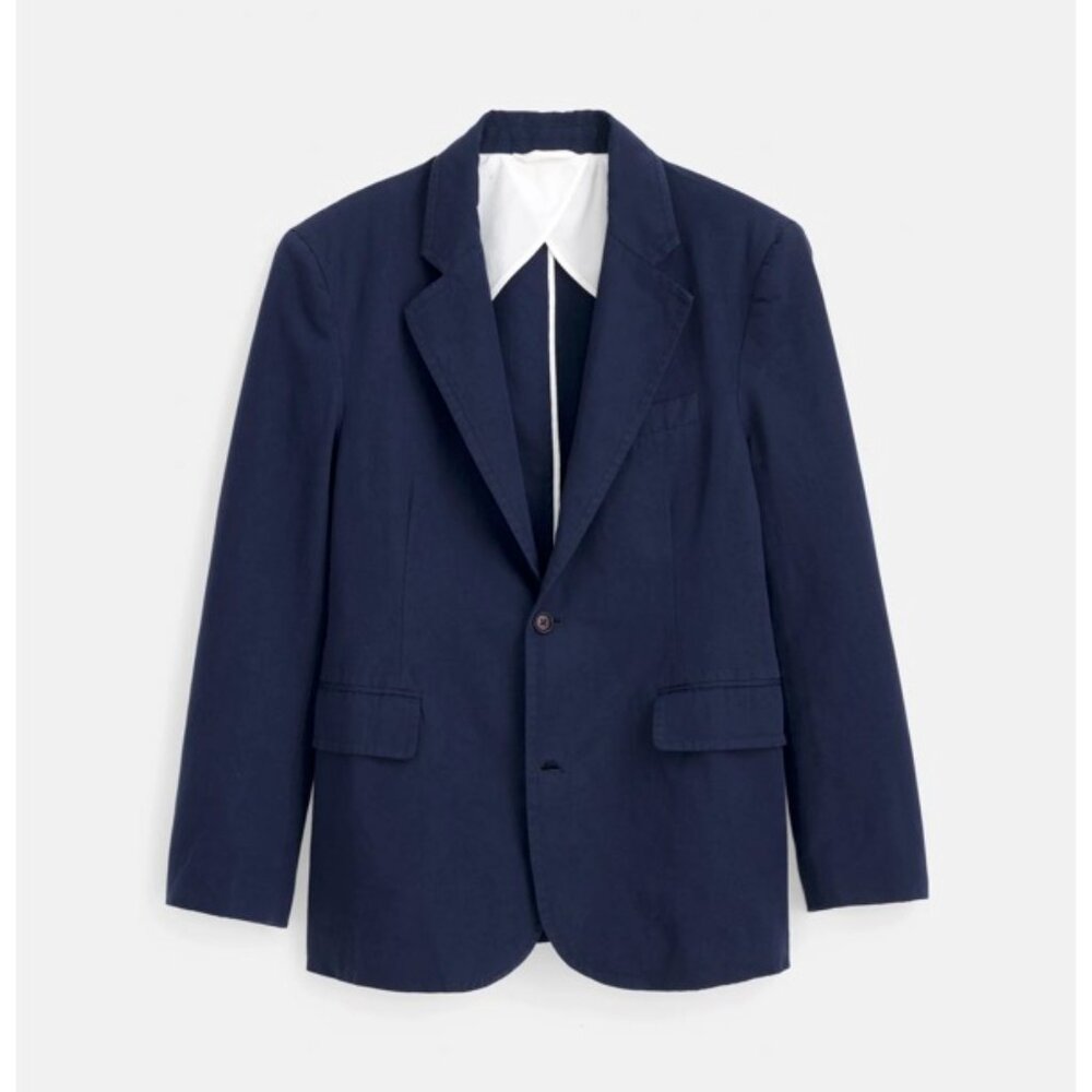 NWT Alex Mill Cooper Blazer - Cotton Linen Navy Large